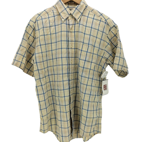 エルエルビーン L.L.Bean チェック柄 S/S ボタンダウン シャツ メンズ import:M