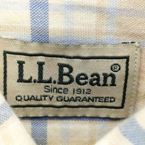 エルエルビーン L.L.Bean チェック柄 S/S ボタンダウン シャツ メンズ import:M