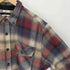 FIELD&FOREST LEGEND オンブレチェック フラップポケット B.D フランネル シャツ メンズ import:XL