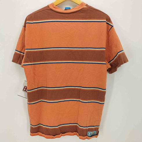 オーシャンパシフィック Ocean Pacific 90S ボーダー クルーネック ポケット Tシャツ メンズ