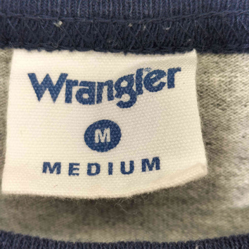 ラングラー Wrangler ロゴプリント ショートスリーブ リンガーTシャツ メンズ import:M