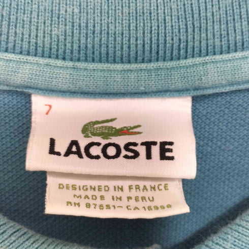 ラコステ LACOSTE ワニロゴ刺繍 ショートスリーブ ポロシャツ メンズ
