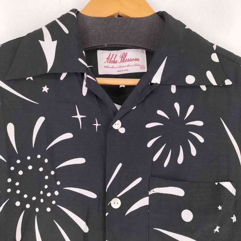 アロハブロッサム Aloha Blossom レーヨン L/S 総柄シャツ 花火柄 メンズ 40