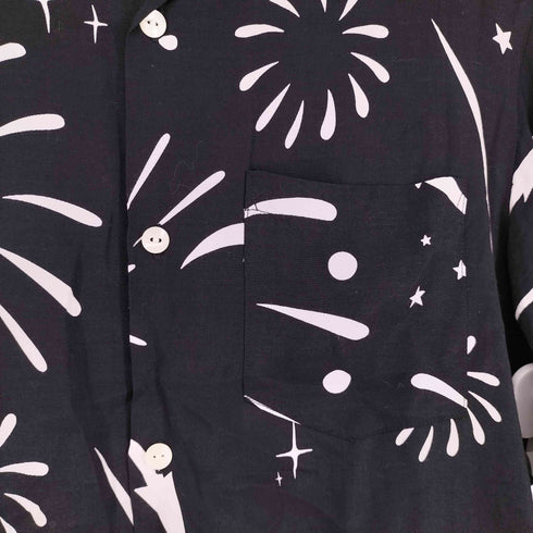 アロハブロッサム Aloha Blossom レーヨン L/S 総柄シャツ 花火柄 メンズ 40