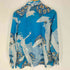 ニナリッチ NINA RICCI 総柄 ハイビスカス ロゴ ボタン デカ襟 L/S シャツ レディース