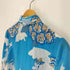 ニナリッチ NINA RICCI 総柄 ハイビスカス ロゴ ボタン デカ襟 L/S シャツ レディース