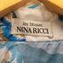 ニナリッチ NINA RICCI 総柄 ハイビスカス ロゴ ボタン デカ襟 L/S シャツ レディース