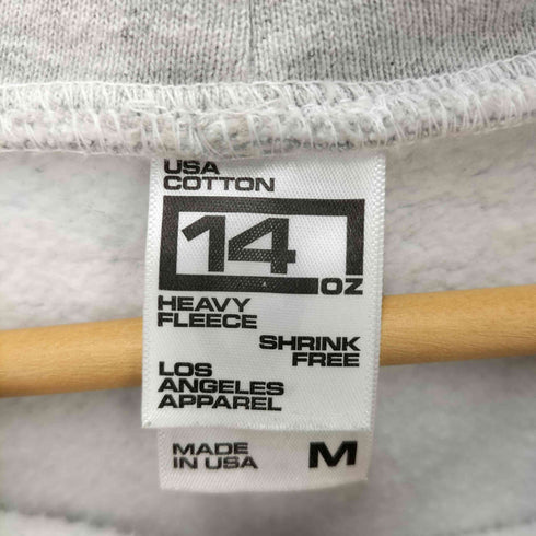 ロサンゼルスアパレル Los Angeles Apparel 14OZ Heavy Fleece Zip up Hoodie コットン ヘビーウェイト ジップアップ パーカー メンズ import:M