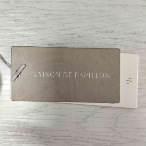 セゾンドパピヨン SAISON DE PAPILLON 25SS フリル カラ ーロング丈 ジョゼット ワンピース レディース JPN:L