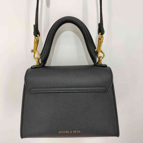 チャールズアンドキース CHARLES&KEITH ハクスリーメタリック プッシュロックトップハンドル レディース