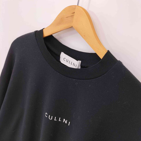 クルニ CULLNI 22SS ロゴ刺繍 クルーネックスウェット メンズ JPN:1