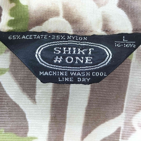 ボタニカルプリント シースルーシャツ メンズ JPN:L