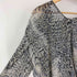 ザラ ZARA 総柄 クロコダイル レース襟 オープン シャツ ブラウス レディース import:M