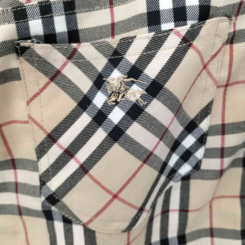 バーバリーロンドン BURBERRY LONDON バックポケット刺繍ロゴ ノバチェックミニスカート レディース