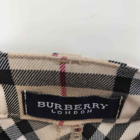 バーバリーロンドン BURBERRY LONDON バックポケット刺繍ロゴ ノバチェックミニスカート レディース