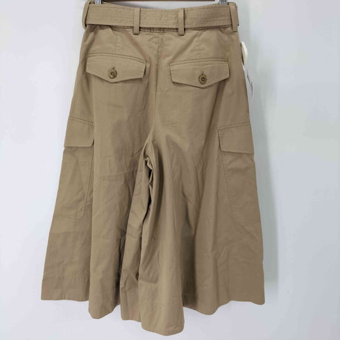 ポロラルフローレン POLO RALPH LAUREN ベルト付 タックフレアワイドカーゴショーツ レディース JPN:0