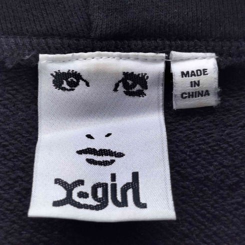 エックスガール X-girl MILLENNIUM RADS CROPPED HOODIE レディース JPN:M