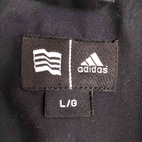 アディダス adidas 00S ロゴ刺繍 Vネック ナイロンスウェット メンズ JPN:L