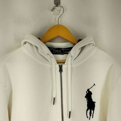 ポロラルフローレン POLO RALPH LAUREN ビッグポニー刺繍 裏地チェック ジップパーカー メンズ JPN:L