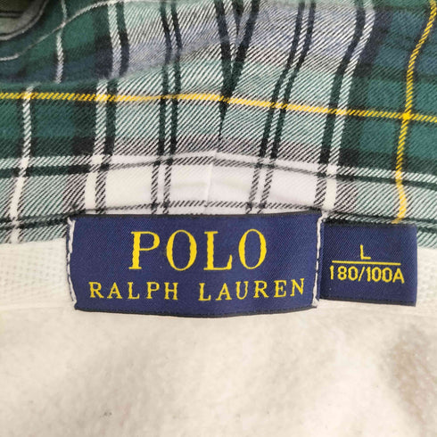 ポロラルフローレン POLO RALPH LAUREN ビッグポニー刺繍 裏地チェック ジップパーカー メンズ JPN:L
