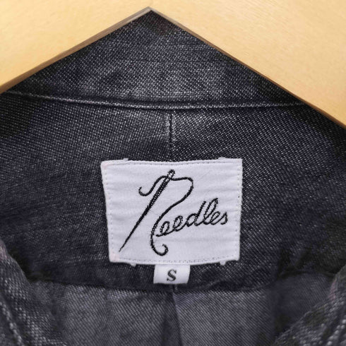 ニードルズ Needles ダブルカラー ブラックデニムシャツ メンズ JPN:S