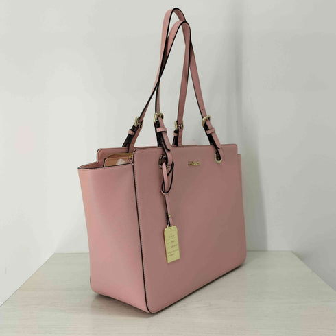 アンドシュエット &chouette チャーム付 レザートートバッグ レディース