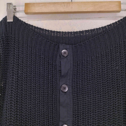 コムデギャルソン COMME des GARCONS 2000ss Coercion期 製品染め コットンニット 変形カーディガン レディース M