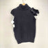 トリココムデギャルソン tricot COMME des GARCONS 90s フラワーデザイン タートルネック ウールニットベスト レディース