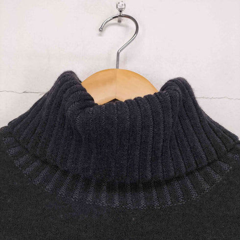 トリココムデギャルソン tricot COMME des GARCONS 90s フラワーデザイン タートルネック ウールニットベスト レディース