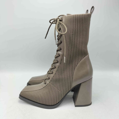 リエンダ rienda 23AW レースアップ ニット ショート ブーツ レディース S
