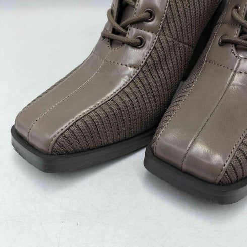 リエンダ rienda 23AW レースアップ ニット ショート ブーツ レディース S