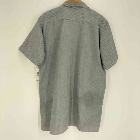 シンタス CINTAS 90-00S culimited ロゴ 刺繍 ワッペン S/S ストライプ ワーク シャツ メンズ