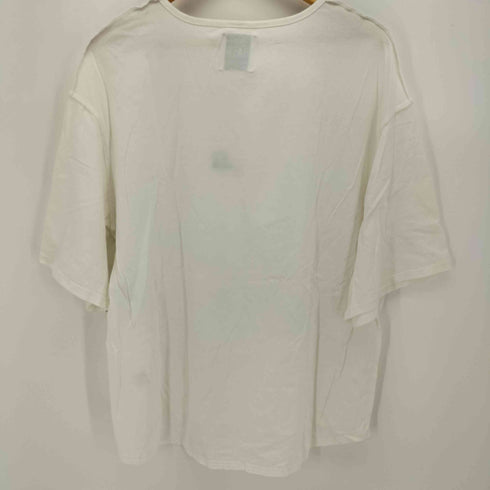 QALB シグネチャーロゴ アウトステッチ オーバーサイズ S/S Tシャツ メンズ FREE