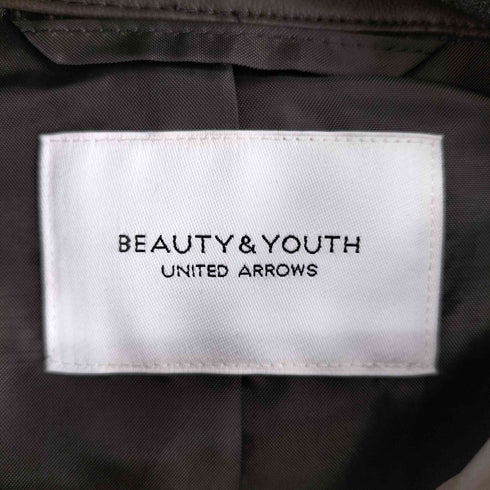 ビューティーアンドユースユナイテッドアローズ BEAUTY & YOUTH UNITED ARROWS フラットポケットシャツ PUレザー レディース