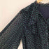 ジャスグリッティー JUSGLITTY 22SS ドット フリル ボウタイ ブラウス シャツ ビックカラー レディース JPN:2