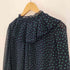 ジャスグリッティー JUSGLITTY 22SS ドット フリル ボウタイ ブラウス シャツ ビックカラー レディース JPN:2