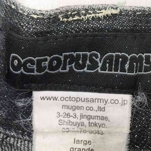 オクトパスアーミー OCTOPUS ARMY 90-00S ペイント ワイドテーパード デニムパンツ メンズ JPN:L