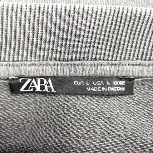 ザラ ZARA 製品染め クルーネックスウェット メンズ L