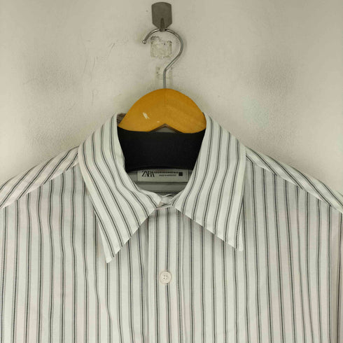 ザラ ZARA ストライプシャツ メンズ S-M