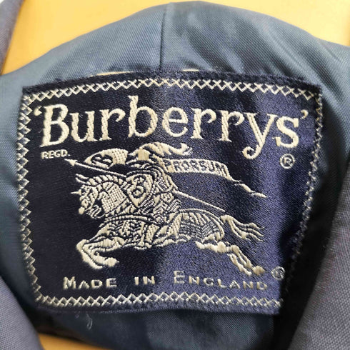 バーバリーズ BURBERRYS 70-80S 英国製 ポリコットン 65/35 クロス ハーフ ステンカラーコート メンズ