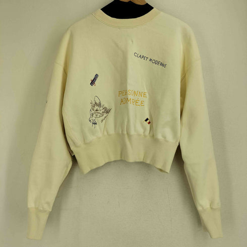 バビロン BABYLONE La Hutte 別注 刺繍 クロップド スウェット レディース FREE