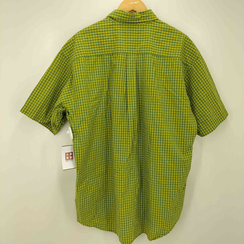 バナナリパブリック BANANA REPUBLIC チェック シアサッカー S/S レギュラー シャツ メンズ import:L