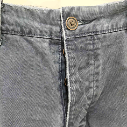 アバクロンビーアンドフィッチ Abercrombie & Fitch ダメージ加工 ウォッシャブル ボタンフライ チノ ショーツ メンズ 34