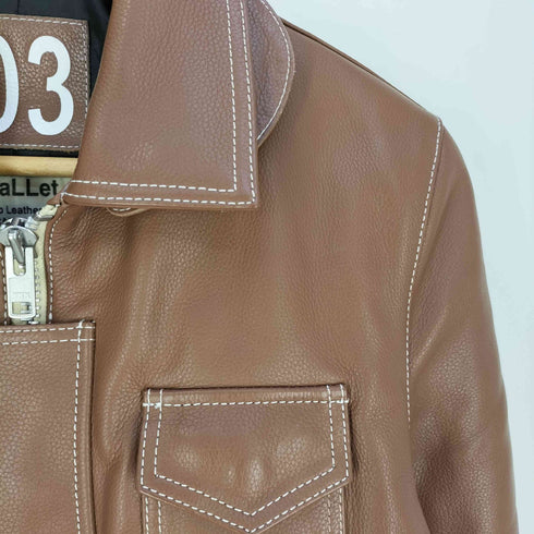リューグーレザーズ Liugoo Leathers VaLLet VALLET 03 ダブルジップ カウレザー ジャケット メンズ JPN:M