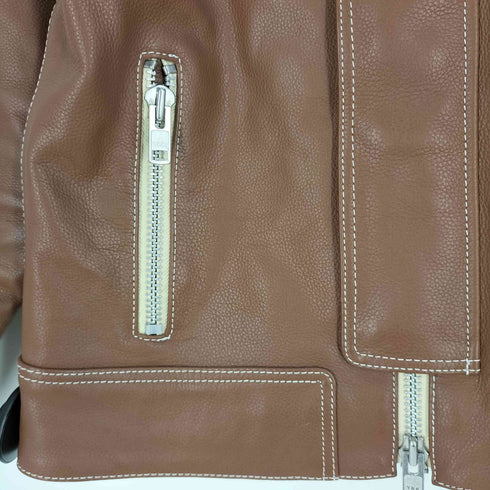 リューグーレザーズ Liugoo Leathers VaLLet VALLET 03 ダブルジップ カウレザー ジャケット メンズ JPN:M