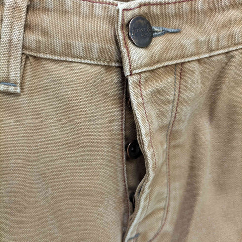 グロウンアンドソーン grown&sewn USA製 ダック地 ボタンフライ ワーク パンツ メンズ 33