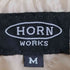 ホーンワークス HORN WORKS 裏地キルティング バッファローレザー シングルライダースジャケット メンズ import:M