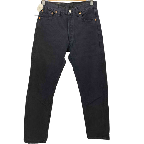 リーバイス Levis 501 ボタン裏311 UK製 跡染めボタンフライブラックデニムパンツ メンズ W30L30