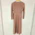 ザラ ZARA サテンマキシロングスリーブワンピース レディース import:XS