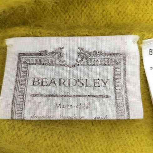 ビアズリー BEARDSLEY カシミヤ混 フォックスファー ニットフレアプルオーバー レディース F